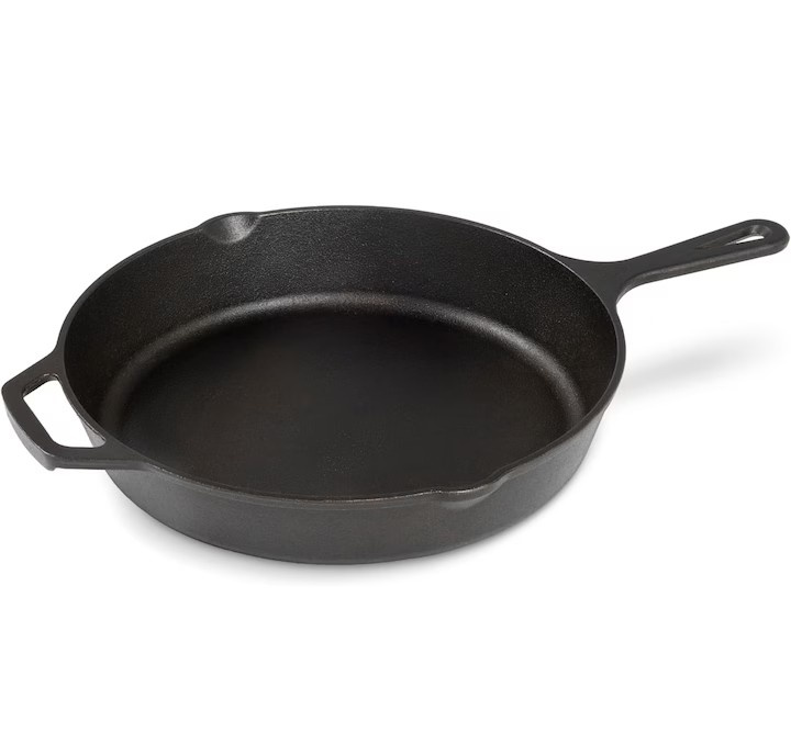 Tigaie adanca rotunda din fonta cu maner Navaris, 30 cm