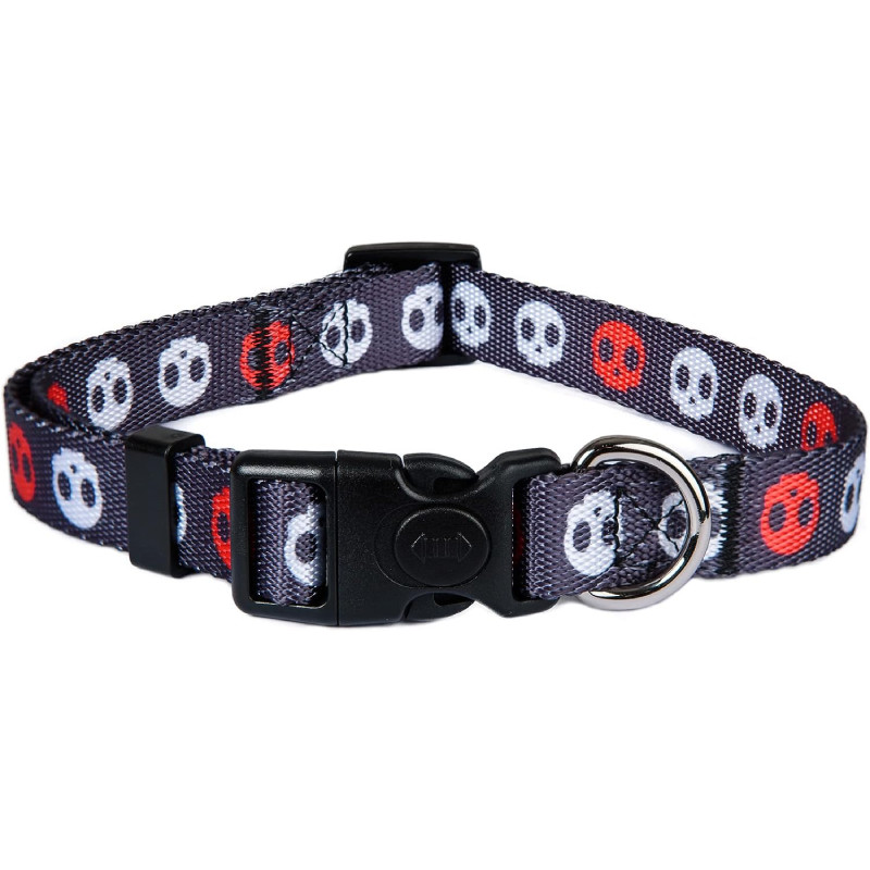 Zgarda reglabila pentru caini ASTORPET, poliester/metal/plastic, multicolor, marimea L