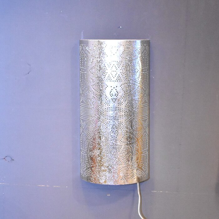 Aplica Censier, metal, argintie, 40 x 20 x 10 cm Pret Redus chilipirul-zilei pret redus imagine 2022