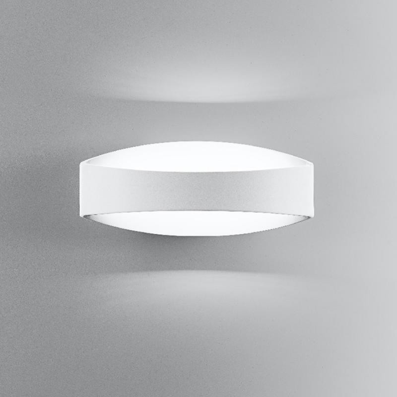 Aplica de perete Ai Lati, LED, aluminiu/policarbonat, alb, 24,5 x 10 x 9,5 cm 245