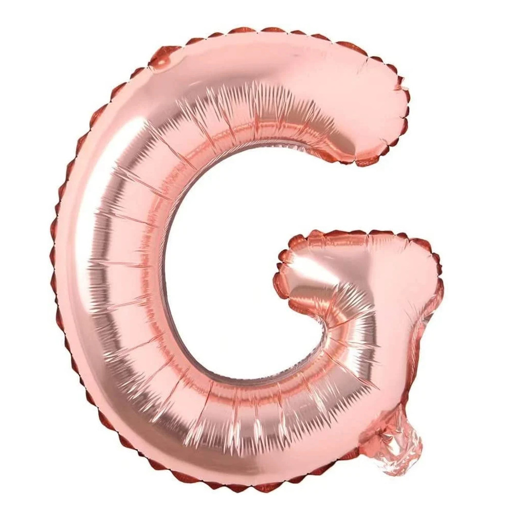 Balon aniversar Maxee, litera G, rose, 40 cm
