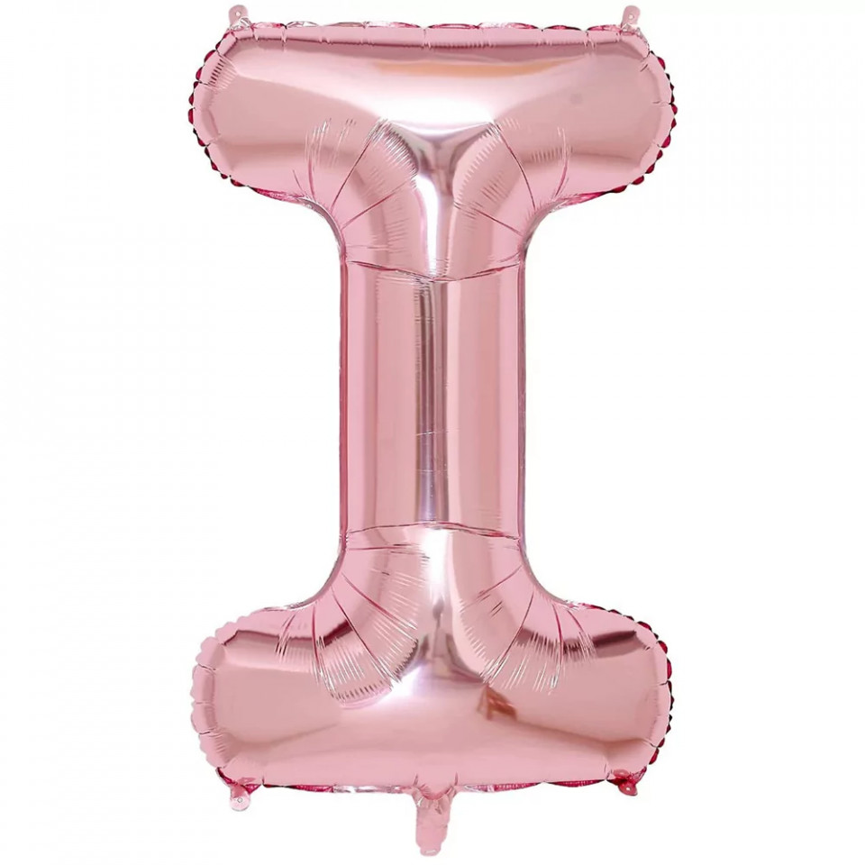 Balon aniversar Maxee, litera I, roz, 40 cm chilipirul-zilei.ro/