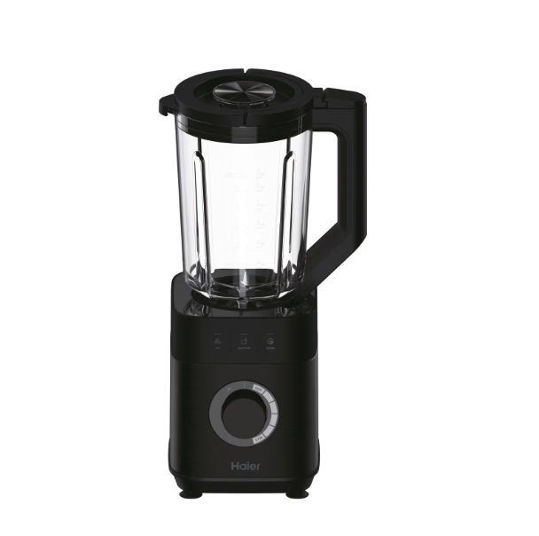 Blender Haier, I-Master Series 5, 2L, 4 lame oțel inoxidabil, sticlă, negru, cu ambalaj deteriorat