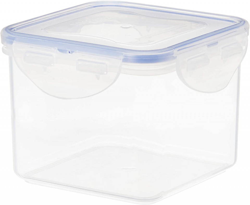 Caserola cu capac pentru alimente Lock & Lock, plastic, semitransparent, 680 ml