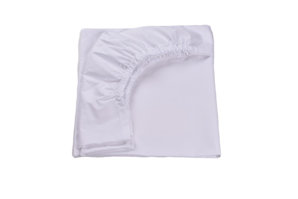 Cearsaf patut 120x60 cm bumbac 100% alb