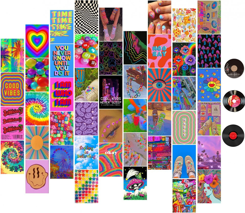 Colaj foto TUNAON, 70 piese, carton, multicolor, 10 x 15 cm