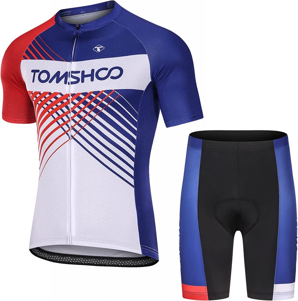 Costum pentru ciclism TOMSHOO, poliester, multicolor, marimea XL Articole imagine noua