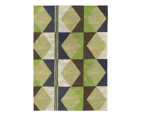 Covor Tiaret, textil, verde/gri/maro, 120 x 170 cm imagine noua 2022