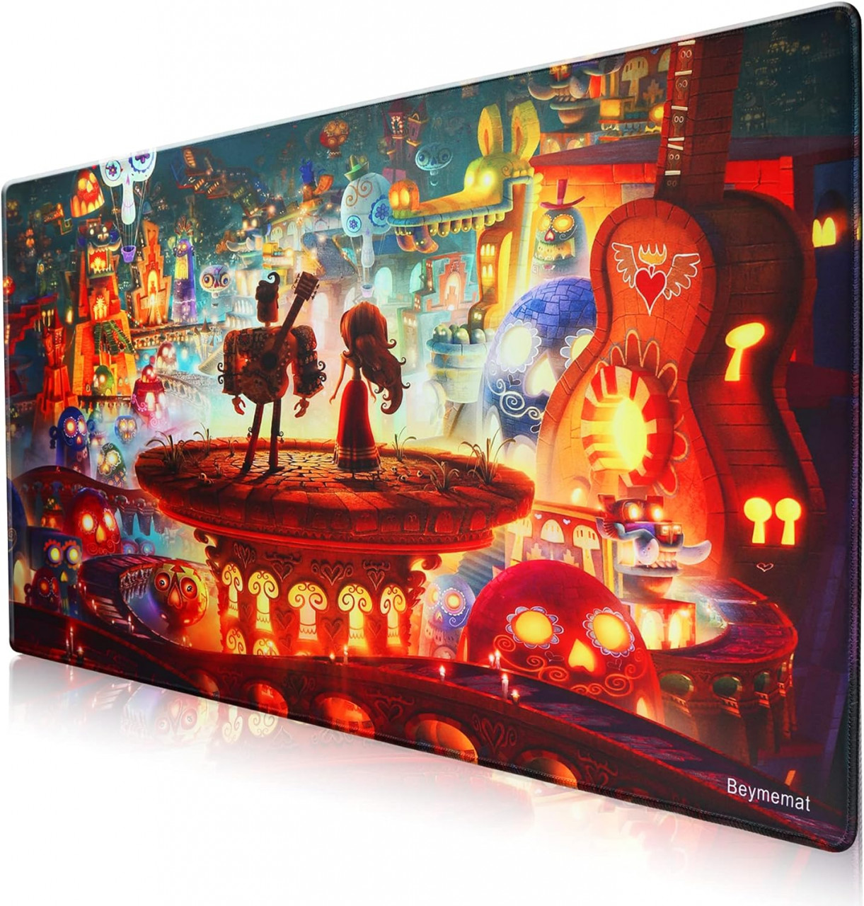 Covoras de birou Beymemat, cauciuc, multicolor, 90 x 40 cm