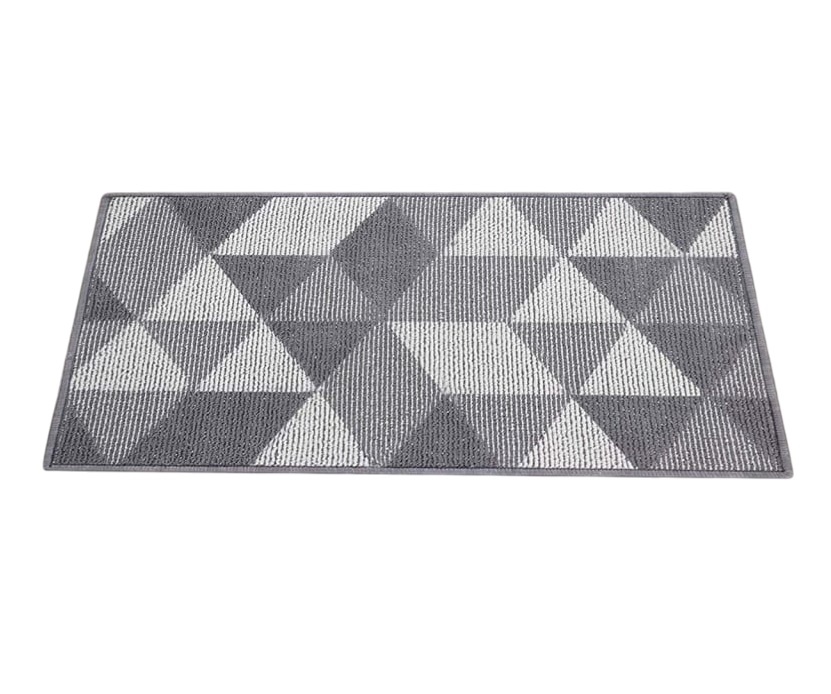Covoras de intrare Timeet, polipropilena, gri, 60 x 90 cm