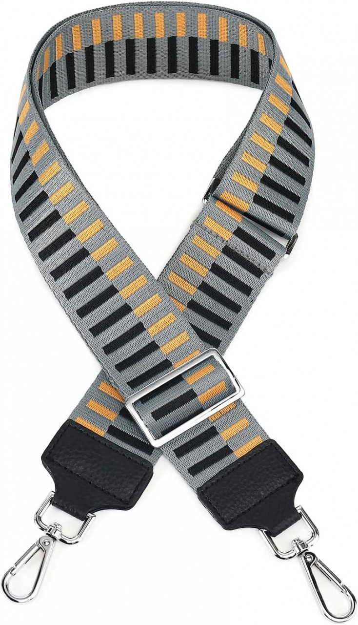 Curea pentru geanta Tan.Tomi, poliester/metal, multicolor, 75-120 cm