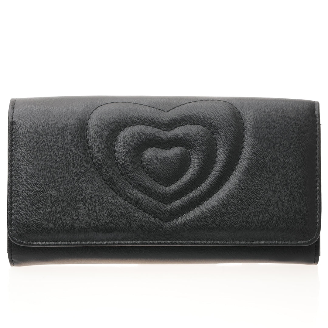 Ella Icon - Portofel De Dama Heart - Negru