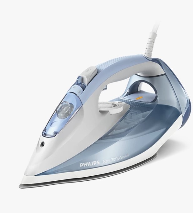 Fier de calcat philips seria 7000 dst7011/20 2600w 220g/min 300ml talpa steamglide plus albastru deschis-gri, RESIGILAT, 1 AN GARANTIE