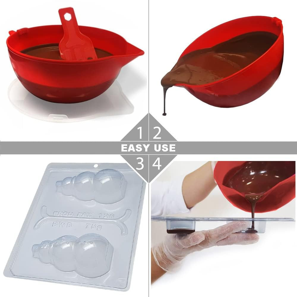 Poze Forma pentru ciocolata BWB 126, silicon/plastic, transparent, 18,5 x 24 cm