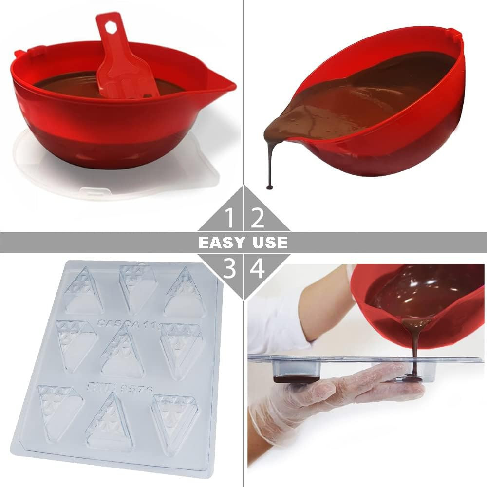Poze Forma pentru ciocolata BWB 9576, silicon/plastic, transparent, 18,5 x 24 cm