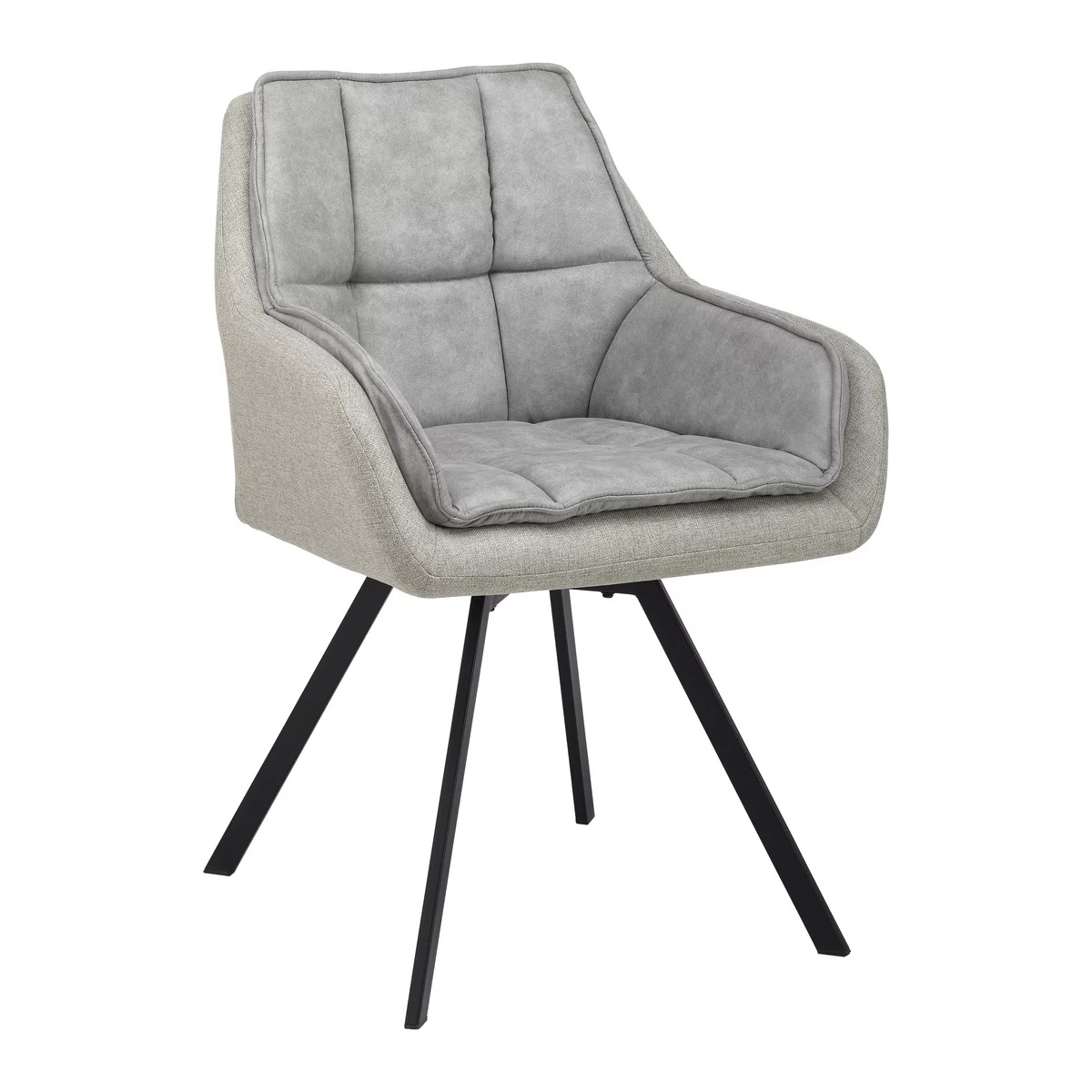 Fotoliu Billy bej, pivotant, tapițat, din material textil țesut, 62/85/62 cm
