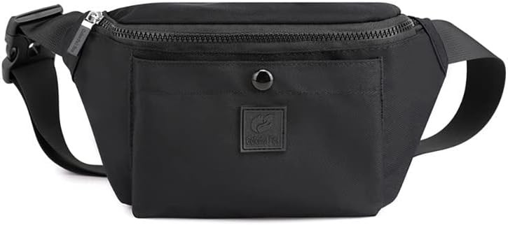 Geanta de talie pentru activitati sportive YUHONLNOR, nailon, negru, 19 x 15 x 29 cm