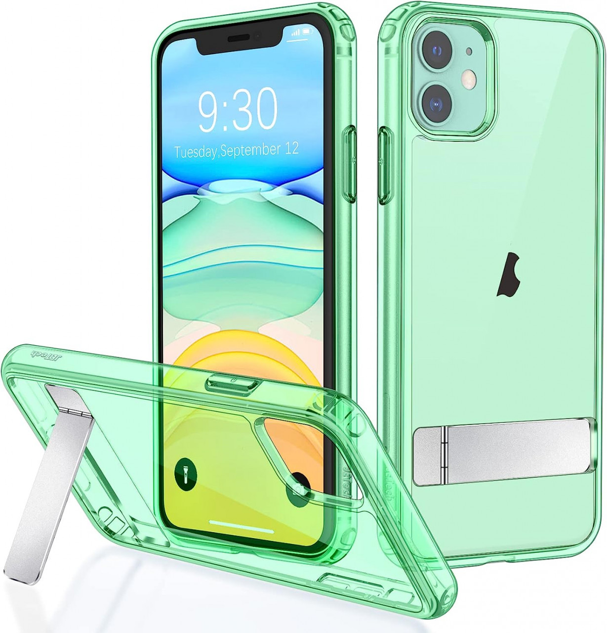 Husa de protectie pentru iPhone 11 JETech, TPU, verde, 6,1 inchi