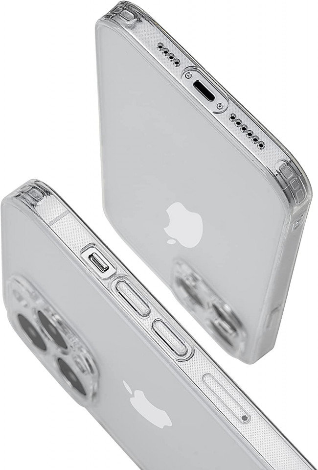 Poze Husa de protectie pentru iPhone 12 Tigratigro, TPU, transparent opac, 6,1 inchi