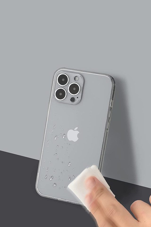 Husa de protectie pentru iPhone 13 PRO Tigratigro, TPU, transparent opac, 6,1 inchi