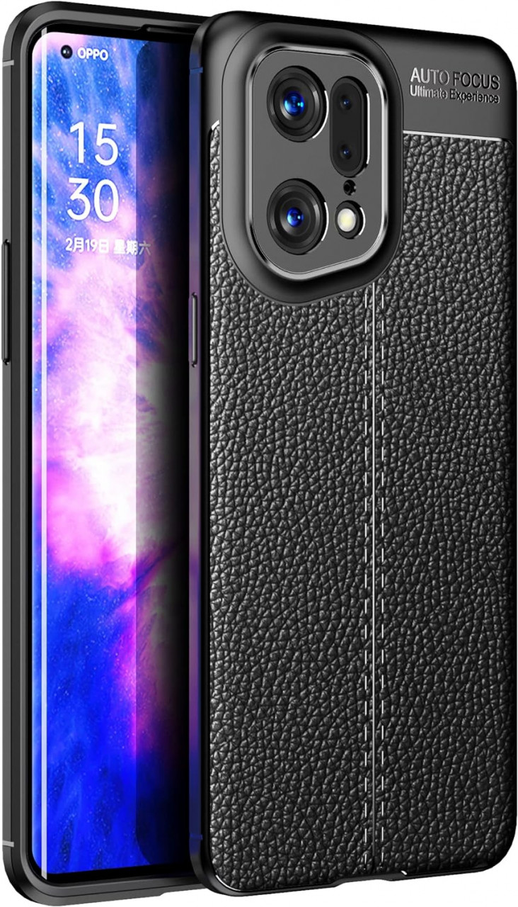 Husa de protectie pentru Oppo Find X5 Pro TingYR, TPU, negru, 6,1 inchi