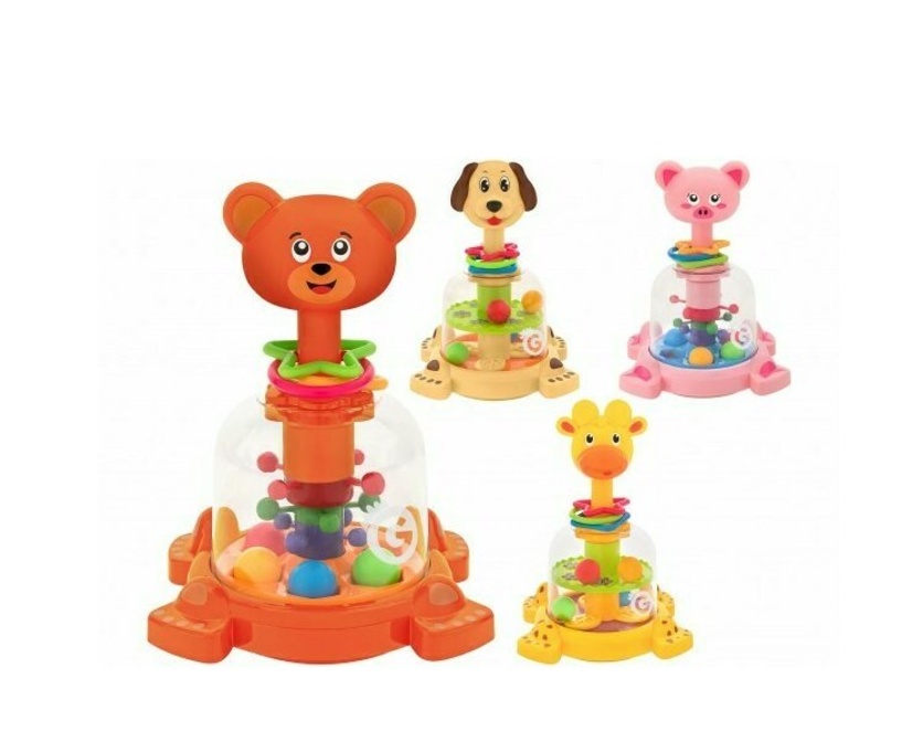 Jucarie bebelusi Globo Spinner cu animale