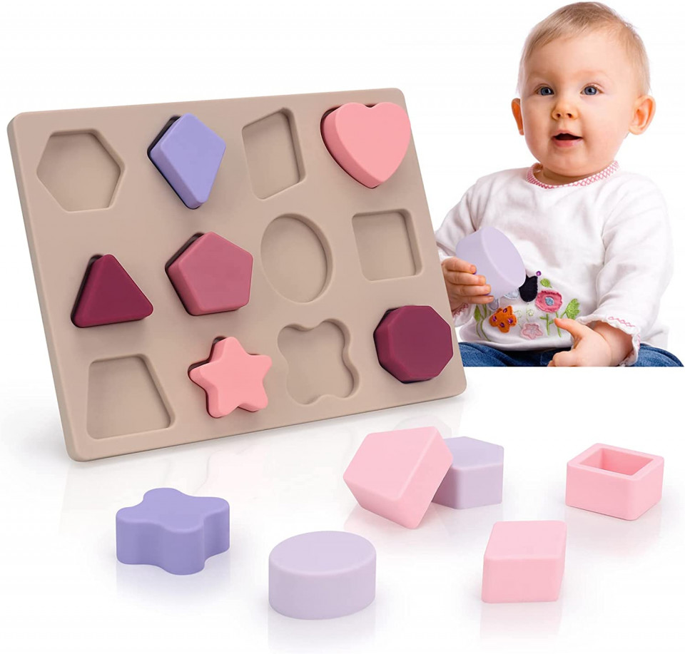 Poze Jucarie educativa pentru bebelusi Jocossol, silicon, multicolor, 18 x 13,5 cm
