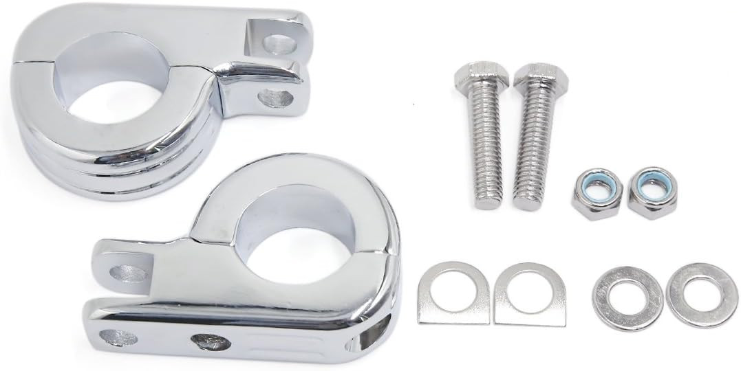 Kit de montare pentru pedala motocicletei Sourcingmaps, aluminiu, argintiu