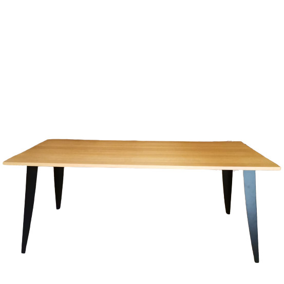 Masa de living Home Affaire, lemn/metal, natur/negru, 74 x 180 x 80 cm Mese