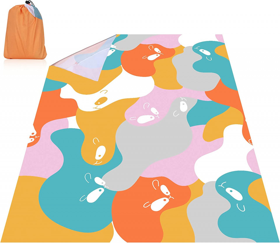 Patura pentru picnic SAMIT, poliester, multicolor, 165 x 220 cm
