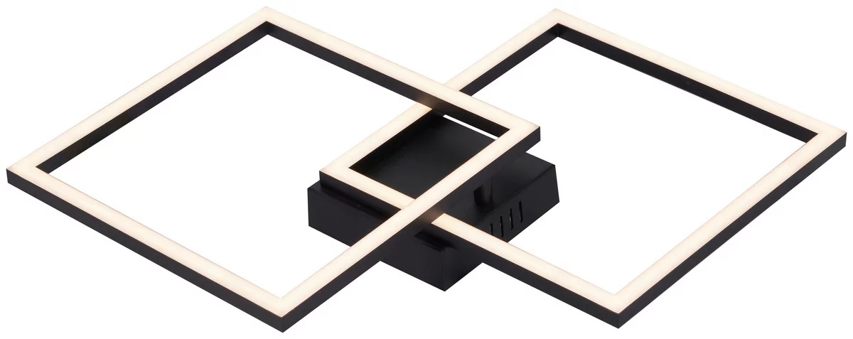 Plafoniera LED Corvin Opal/Negru max. 24 wați