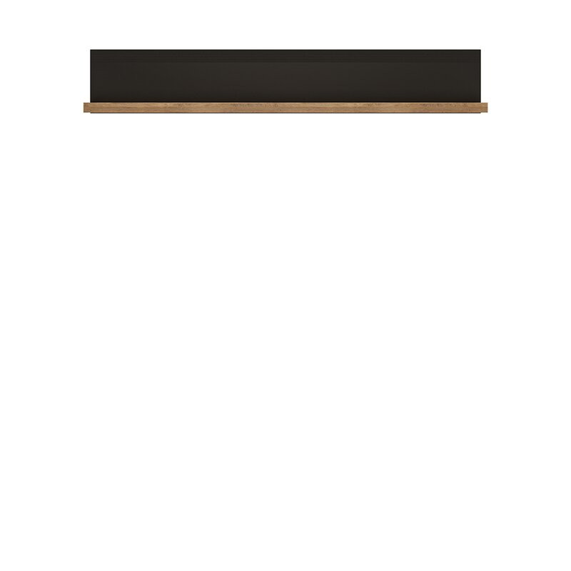 Raft de perete Northwich, maro/negru, 7 x 161 x 29 cm 161