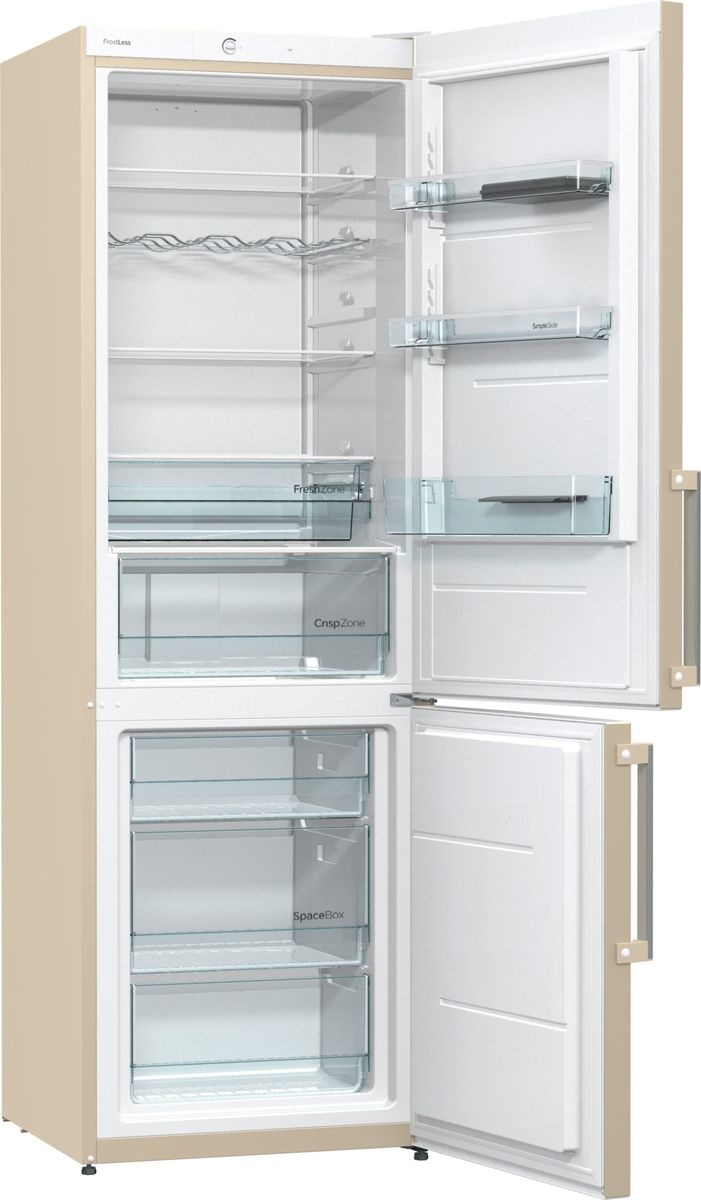 RESIGILAT – COMBINA FRIGORIFICA GORENJE RK6192EC, Clasa A++, 324L, FrostLess, H 185cm, Crem