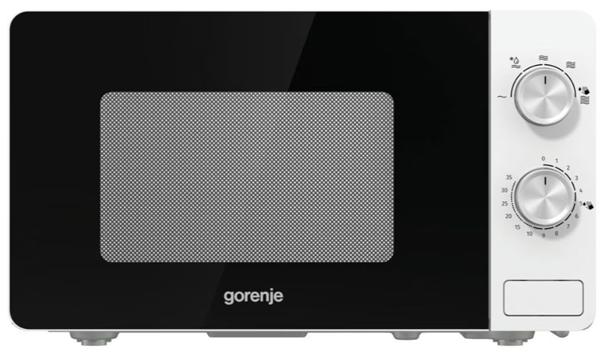 RESIGILAT – CUPTOR CU MICROUNDE GORENJE MO17E1W, Capacitate 17L, Putere 700W, Mecanic, Alb/Negru