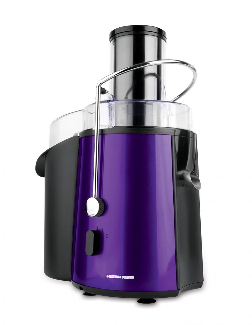 RESIGILAT – STORCATOR DE FRUCTE HEINNER XF-1000UV, Putere 1000W, Recipient suc 1L, Recipient pulpa 2L, Violet