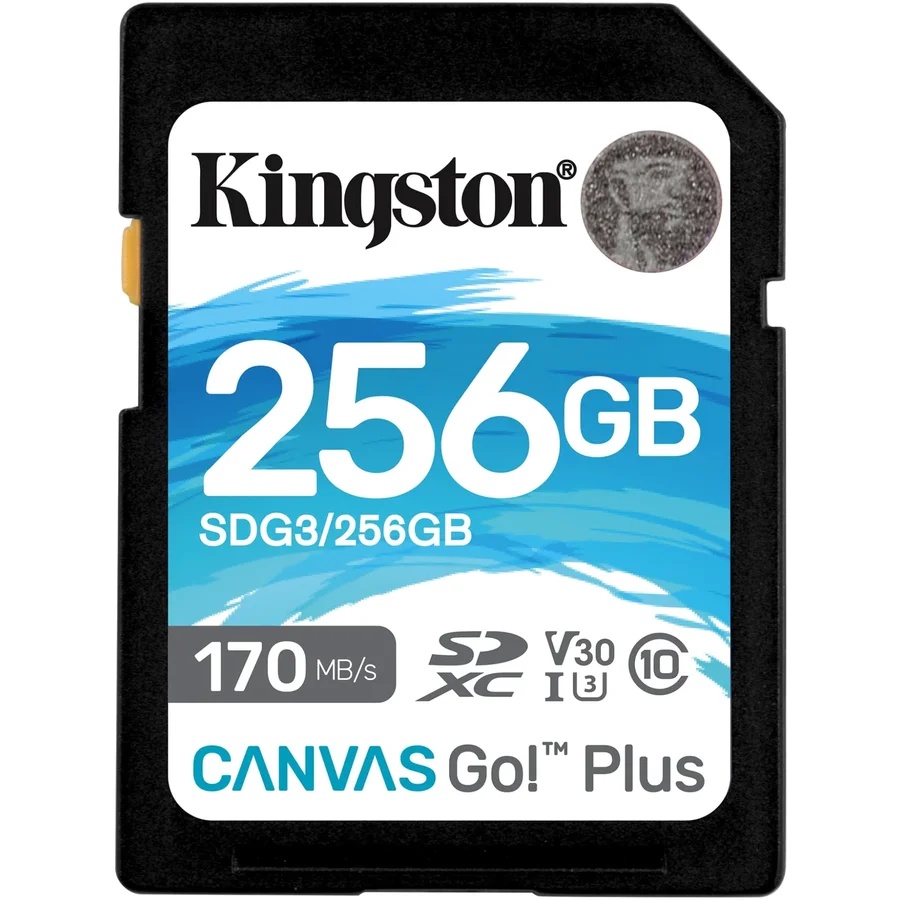 RESIGILAT Card de memorie SD Kingston Canvas GO Plus, 256GB, Clasa 10, UHS-I, Adaptor inclus