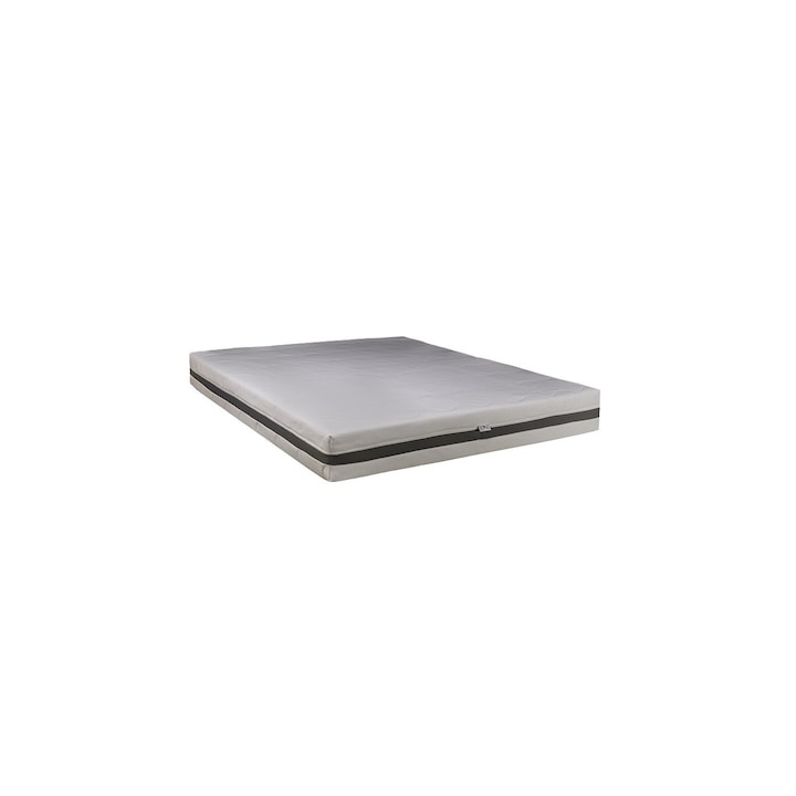 Saltea Ortopedica, Buona Notte, Elis,90x200x20 cm, spuma poliuretanica 7 zone comfort, hipoalegenic, reversibila, fermitate medie, husa Heros