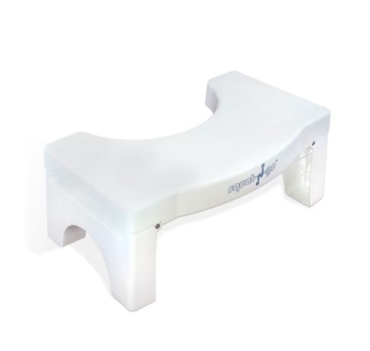 Scaun pentru toaleta Squat-n-Go, alb, 40x9x25 cm, Resigilat, Grad A