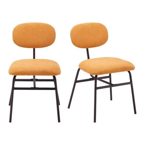 Set 2 scaune din microfibră Pino Orange