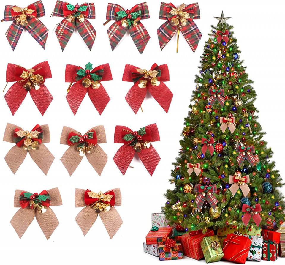 Set de 12 fundite Suvek, textil, multicolor, 8 x 8 cm