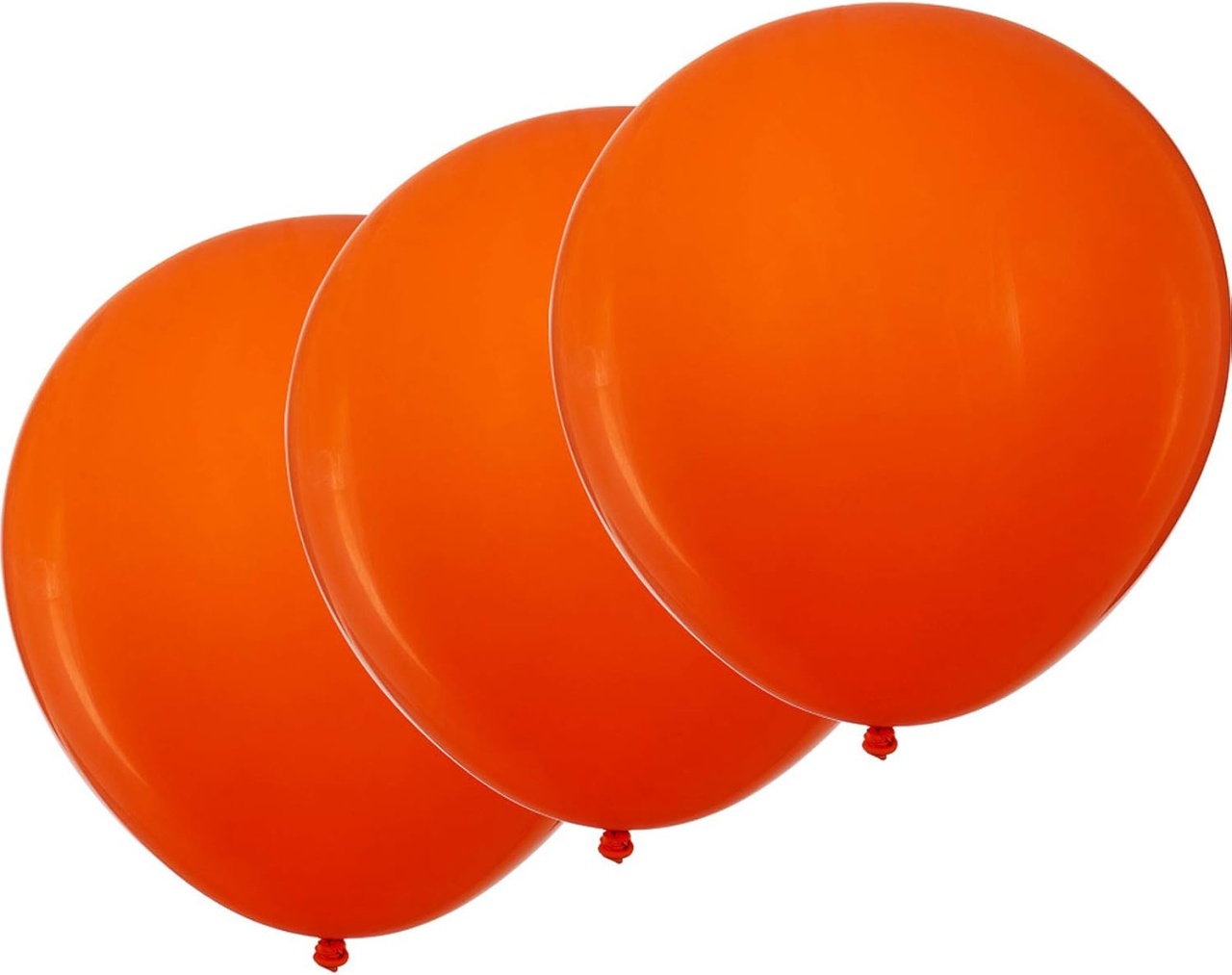 Set de 15 baloane Zyooo, latex, portocaliu, 45 cm