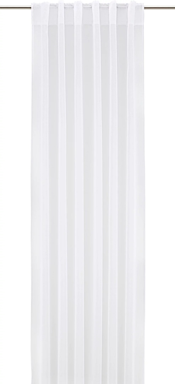 Set de 2 perdele Tosca albe, gata confecționate, 140/245 cm