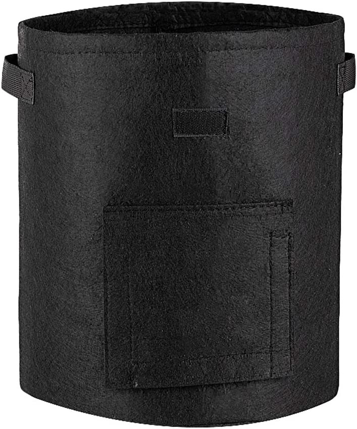 Poze Set de 2 saci pentru cultivare legume SUNTRADE, negru, textil, 28 X 33 cm