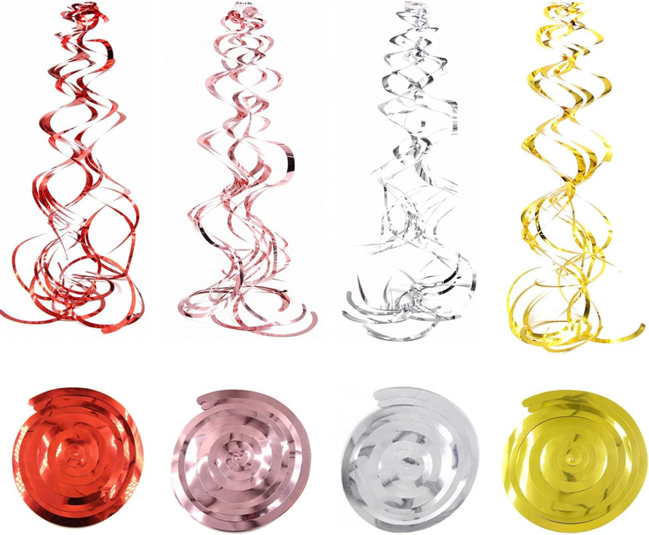 Set de 24 decoratiuni pentru petrecere GoldRock, PVC, multicolor, 70 cm