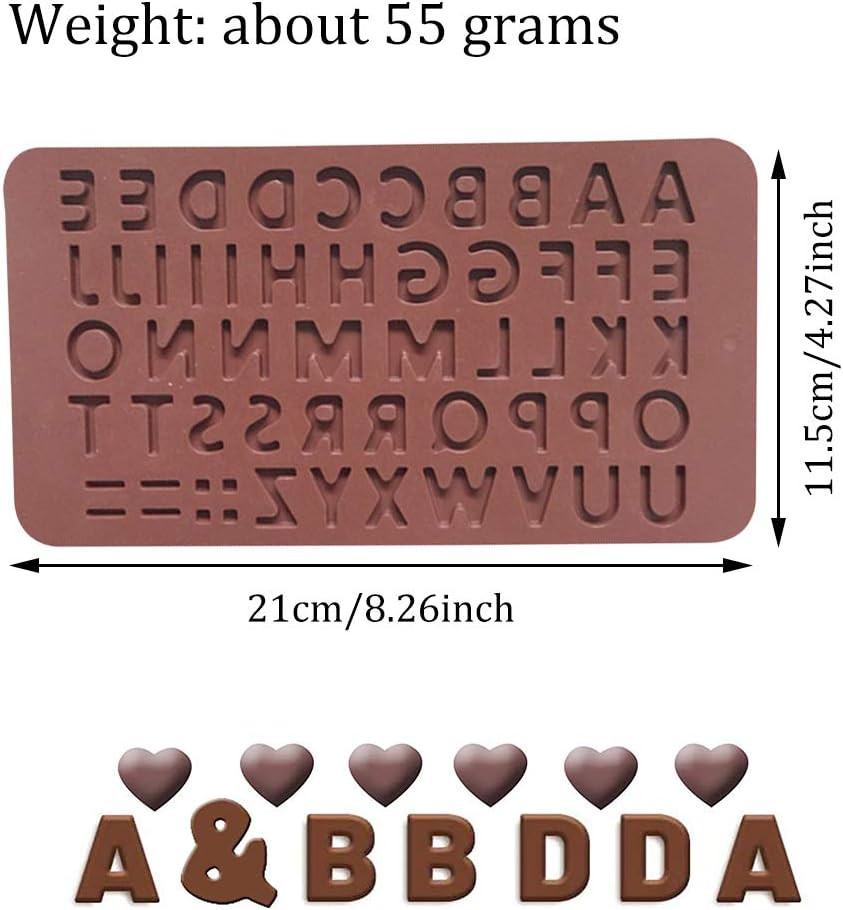 Poze Set de 4 forme pentru cicolata XYDZ, silicon, maro, 21 x 11,5 cm