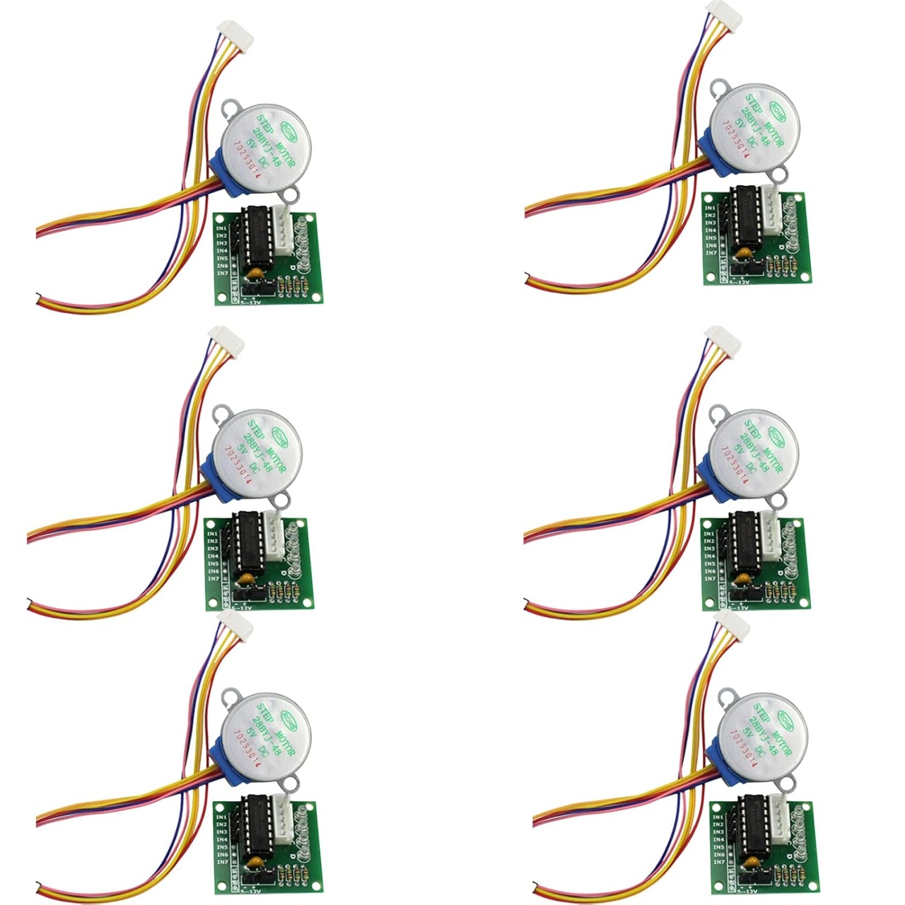 Set de 6 placi ULN2003 pentru actionare motor 10Gtek, metal, multicolor, 5V