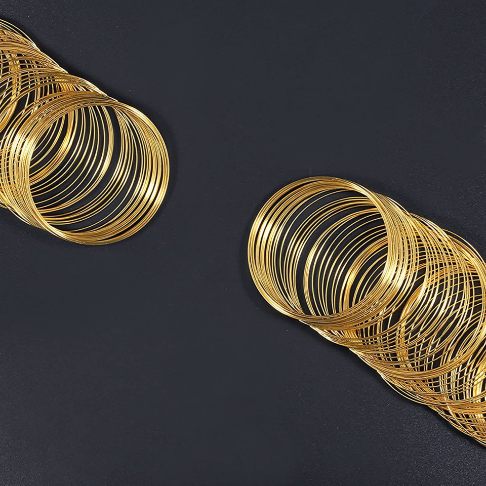 Poze Set de cleste si 200 inele de sarma pentru creare bijuterii SPEEDWOX, metal, negru/violet/auriu, 140 x 50 mm