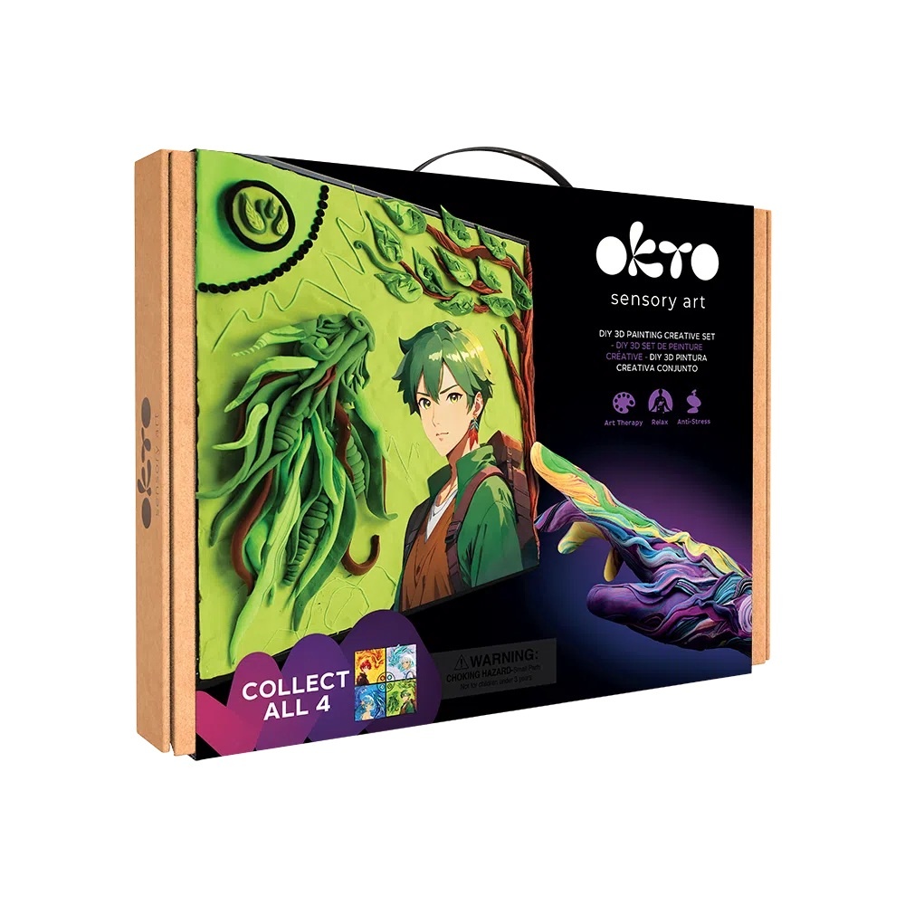 Set pictura 3D cu argila usoara, 30*40cm - Manga - Ground