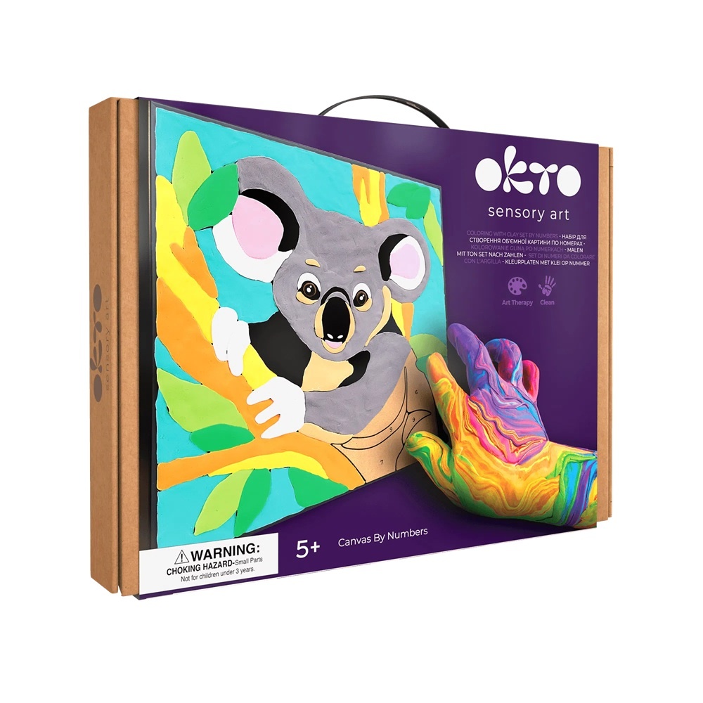 Set pictura cu argila usoara, 29*29 cm - Koala