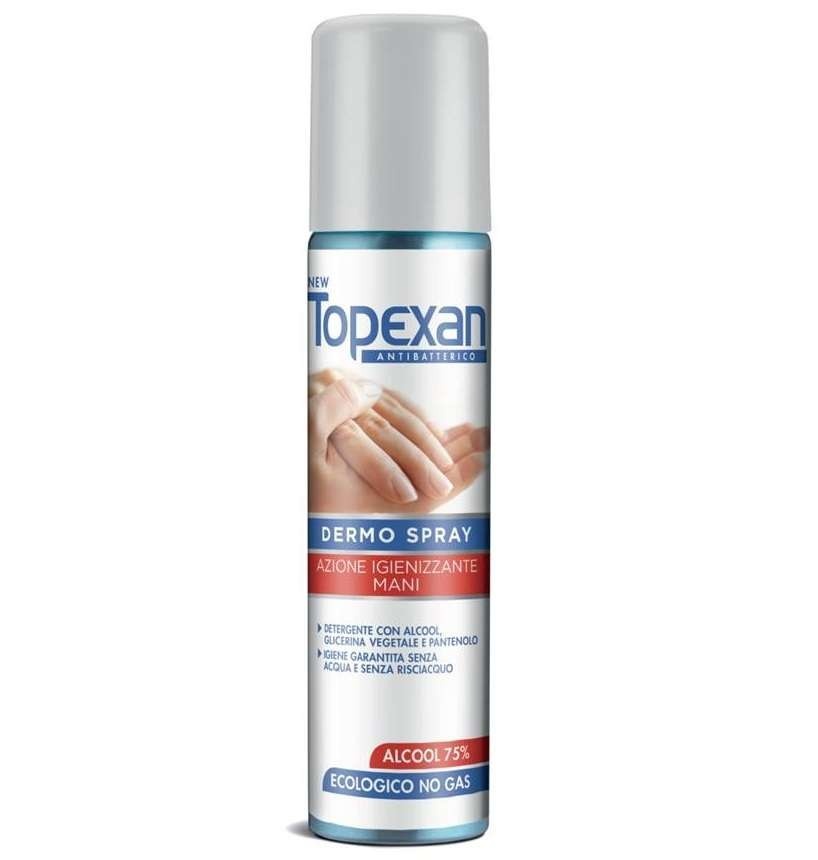 Spray ecologic Air-Val Topexan pentru igienizarea mainilor, 75% alcool, fara clatire 90ml